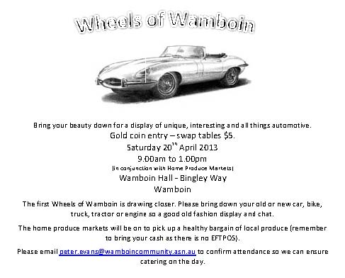 Wheels of Wamboin